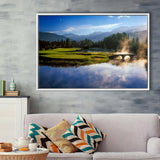 Nicklaus North Golf Club Hole 03 & 12, Whistler, Bc Canada, Golf Art Print, Framed Canvas Prints Wall Art Decor, Floating Frame
