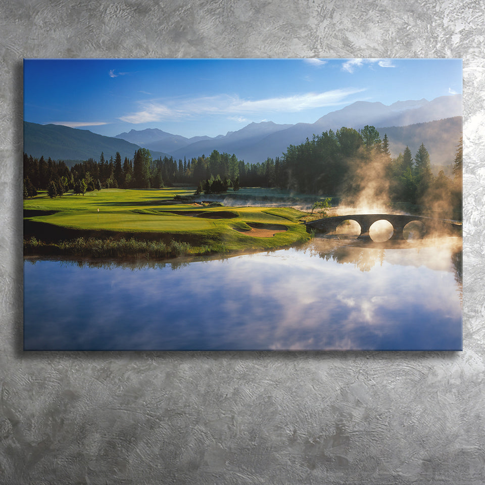 Nicklaus North Golf Club Hole 03 & 12, Whistler, Bc Canada, Golf Art Print, Golf Lover, Canvas Prints Wall Art Decor