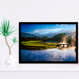 Nicklaus North Golf Club Hole 03 & 12, Whistler, Bc Canada, Golf Sport Print, Golf Lover, Framed Art Prints Home Decor
