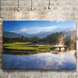 Nicklaus North Golf Club Hole 03 & 12, Whistler, Bc Canada, Golf Art Print, Golf Lover, Canvas Prints Wall Art Decor