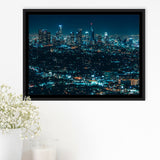 Night City Framed Canvas Prints Wall Art Decor, Framed Picture, Floating Frame