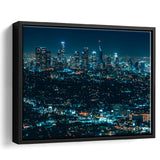 Night City Framed Canvas Prints Wall Art Decor, Framed Picture, Floating Frame