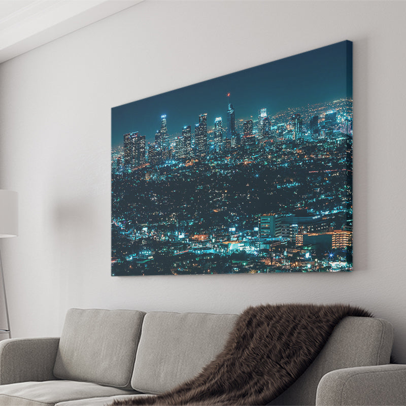 Night City Canvas Prints Wall Art Decor - Painting Canvas,Home Decor, Ready to Hang