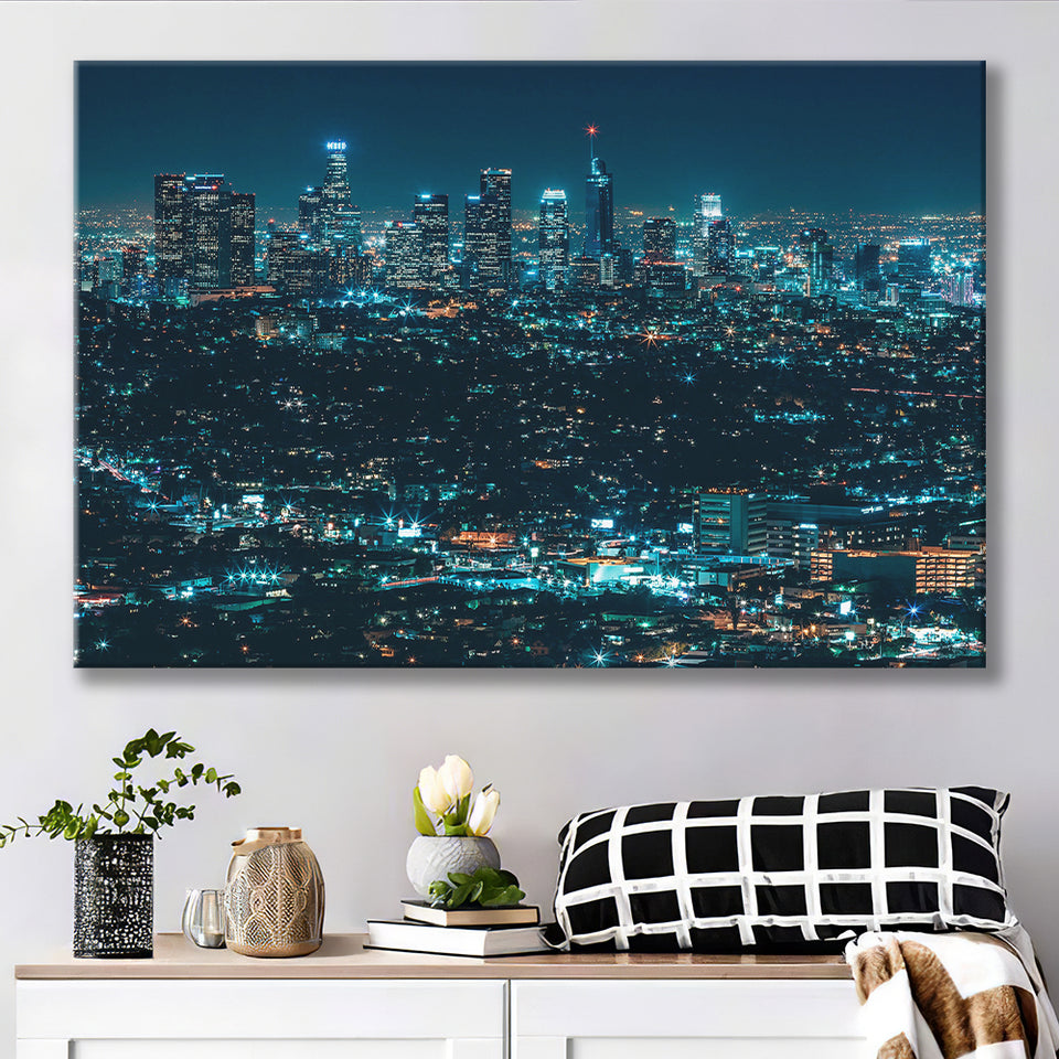 Night City Canvas Prints Wall Art Decor - Painting Canvas,Home Decor, Ready to Hang