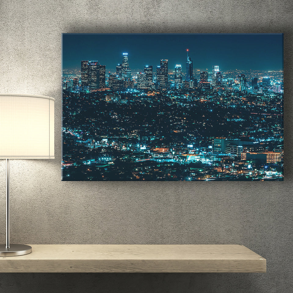 Night City Canvas Prints Wall Art Decor - Painting Canvas,Home Decor, Ready to Hang