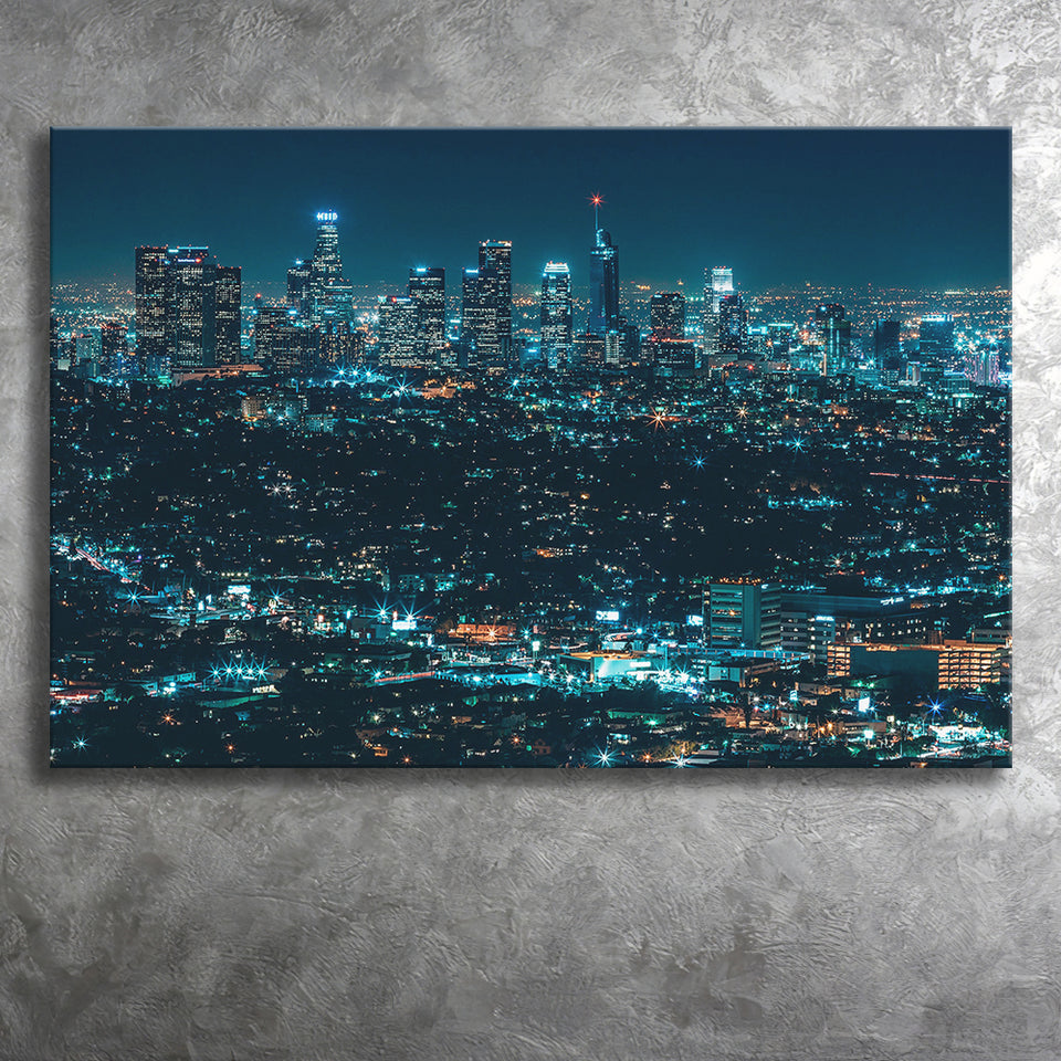 Night City Canvas Prints Wall Art Decor - Painting Canvas,Home Decor, Ready to Hang
