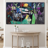 Night Fishing At Antibes, Pablo Picasso Wall Art Larger Canvas Art, 5 Piece Canvas Prints Wall Art Decor