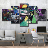 Night Fishing At Antibes, Pablo Picasso Wall Art 5 Panels, Canvas Prints Wall Art Decor, Large Canvas Art