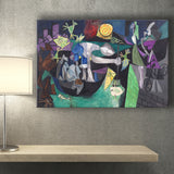 Night Fishing At Antibes, Pablo Picasso Wall Art Canvas Prints Wall Art Home Decor