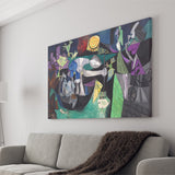 Night Fishing At Antibes, Pablo Picasso Wall Art Canvas Prints Wall Art Home Decor