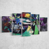 Night Fishing At Antibes, Pablo Picasso Wall Art 5 Panels, Canvas Prints Wall Art Decor, Large Canvas Art