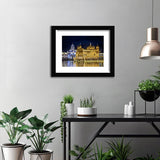 Night View of Golden Temple-Art Print, Canvas Art,Framed Art,Plexiglass Cover