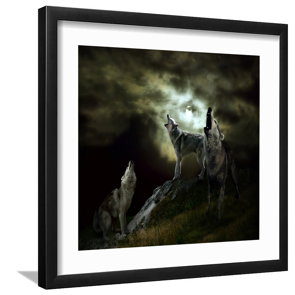 Night of the Wolves - Art Prints, Framed Prints, Wall Art Prints, Frame Art