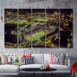 Nippert Stadium, Cincinnati, Ohio 5 Pieces B Canvas Prints Wall Art - Painting Canvas,Multi Panel, Fan Gift