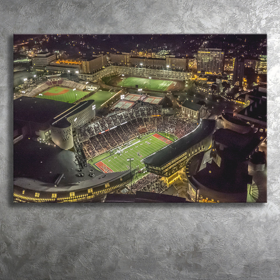 Nippert Stadium, Cincinnati, Ohio Canvas Prints Wall Art - Painting Canvas, Wall Decor, Fan Gift, Art Prints