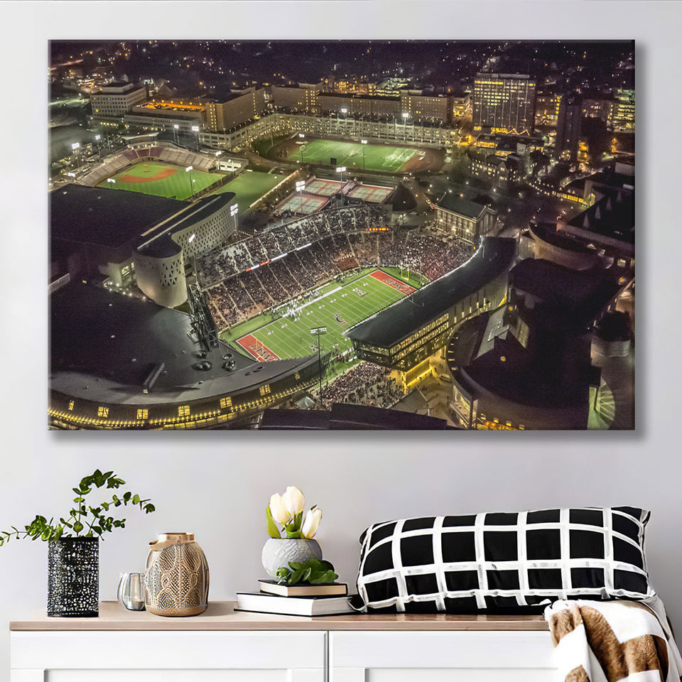 Nippert Stadium, Cincinnati, Ohio Canvas Prints Wall Art - Painting Canvas, Wall Decor, Fan Gift, Art Prints