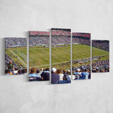 Nissan Stadium Canvas Prints Tennessee Titans Wall Art American,Multi Panels,Sport Stadium Art Prints, Fan Gift