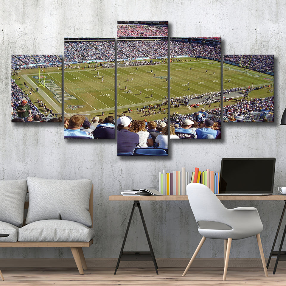 Nissan Stadium Canvas Prints Tennessee Titans Wall Art American,Multi Panels,Sport Stadium Art Prints, Fan Gift