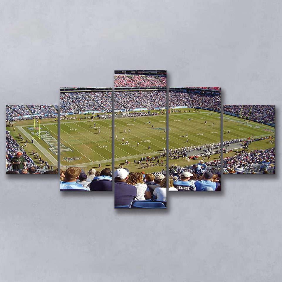 Nissan Stadium Canvas Prints Tennessee Titans Wall Art American,Multi Panels,Sport Stadium Art Prints, Fan Gift