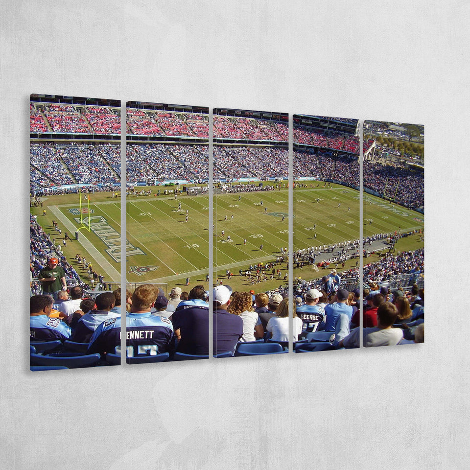 Nissan Stadium Canvas Prints Tennessee Titans Wall Art American,Multi Panels B,Sport Stadium Art Prints, Fan Gift