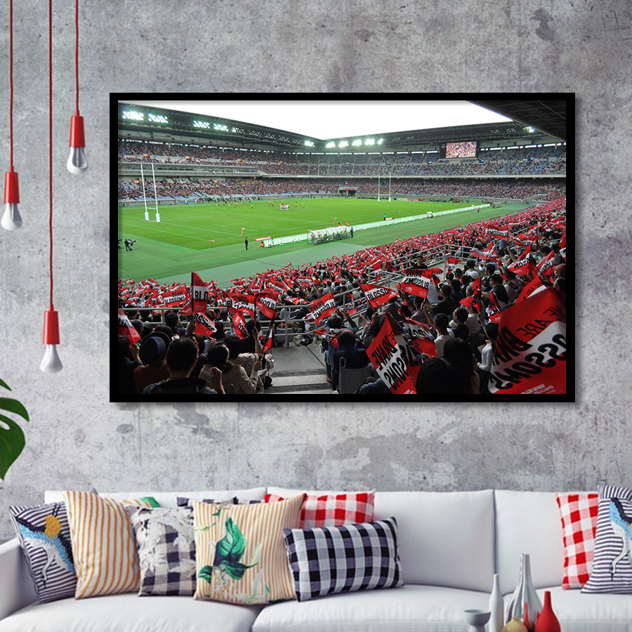 Nissan Stadium, Stadium Canvas, Sport Art, Gift for him, Framed Art Prints Wall Art Decor, Framed Picture