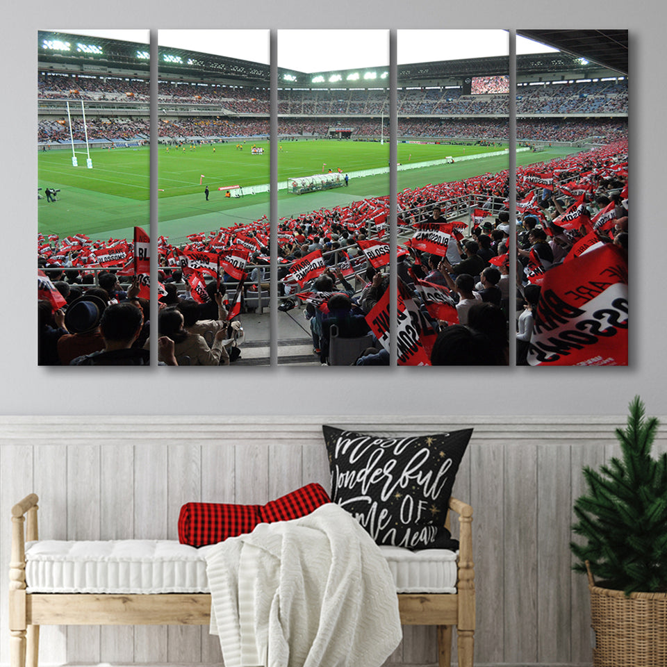 Nissan Stadium, Stadium Canvas, Sport Art, Gift for him, Multi Panels B, Canvas Prints Wall Art Decor