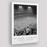 Nissan Stadium Tennessee Titans Football Lovers Black And White Art Canvas Prints Wall Art Home Decor