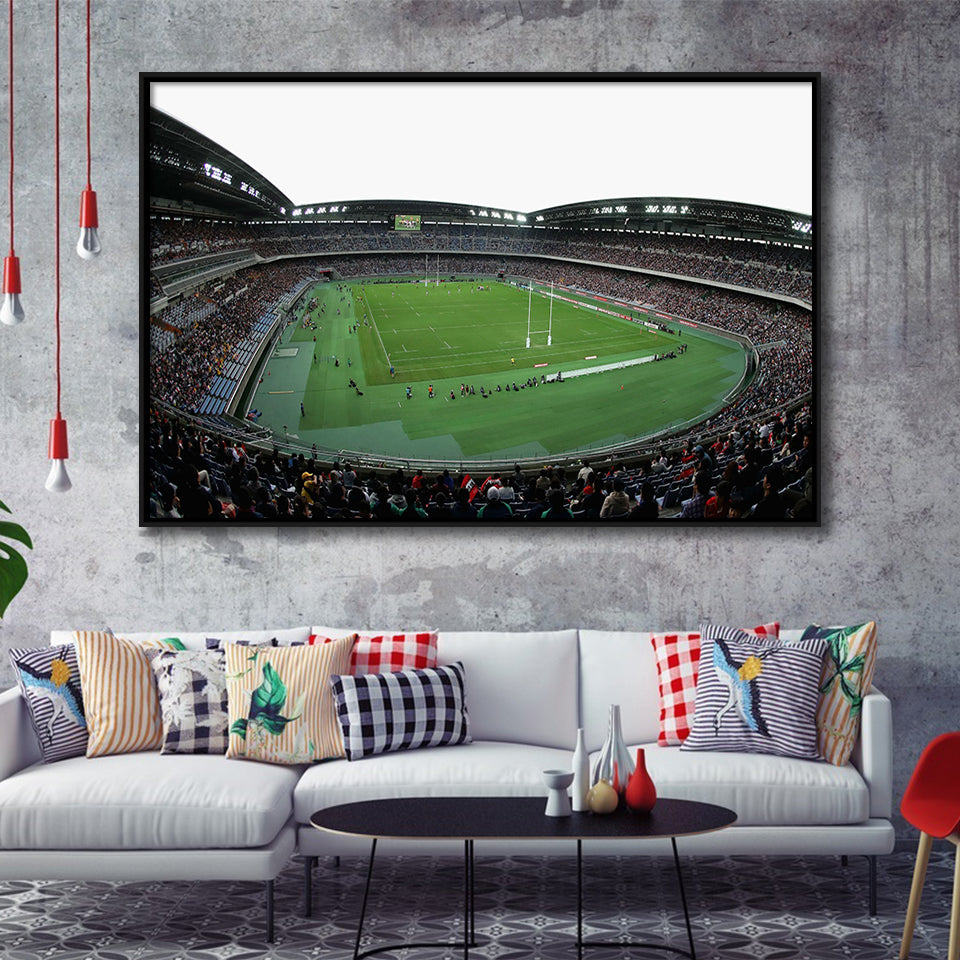 Nissan Stadium Yokohama, Stadium Canvas, Sport Art, Gift for him, Framed Canvas Prints Wall Art Decor, Framed Picture