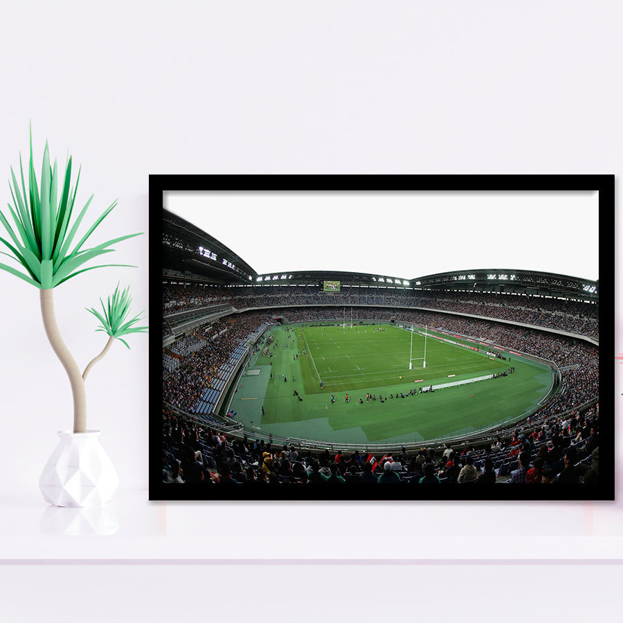 Nissan Stadium Yokohama, Stadium Canvas, Sport Art, Gift for him, Framed Art Prints Wall Art Decor, Framed Picture