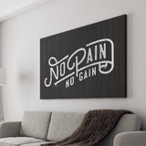 No Pain No Gain Canvas Prints Wall Art - Painting Canvas,Office Business Motivation Art, Wall Decor
