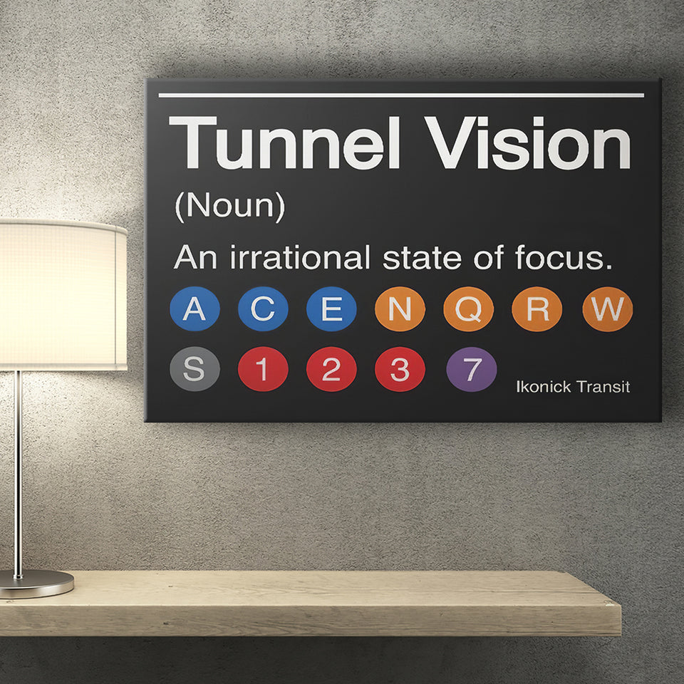 Non Stop Tunnel Visoin Canvas Prints Wall Art - Painting Canvas,Office Business Motivation Art, Wall Decor
