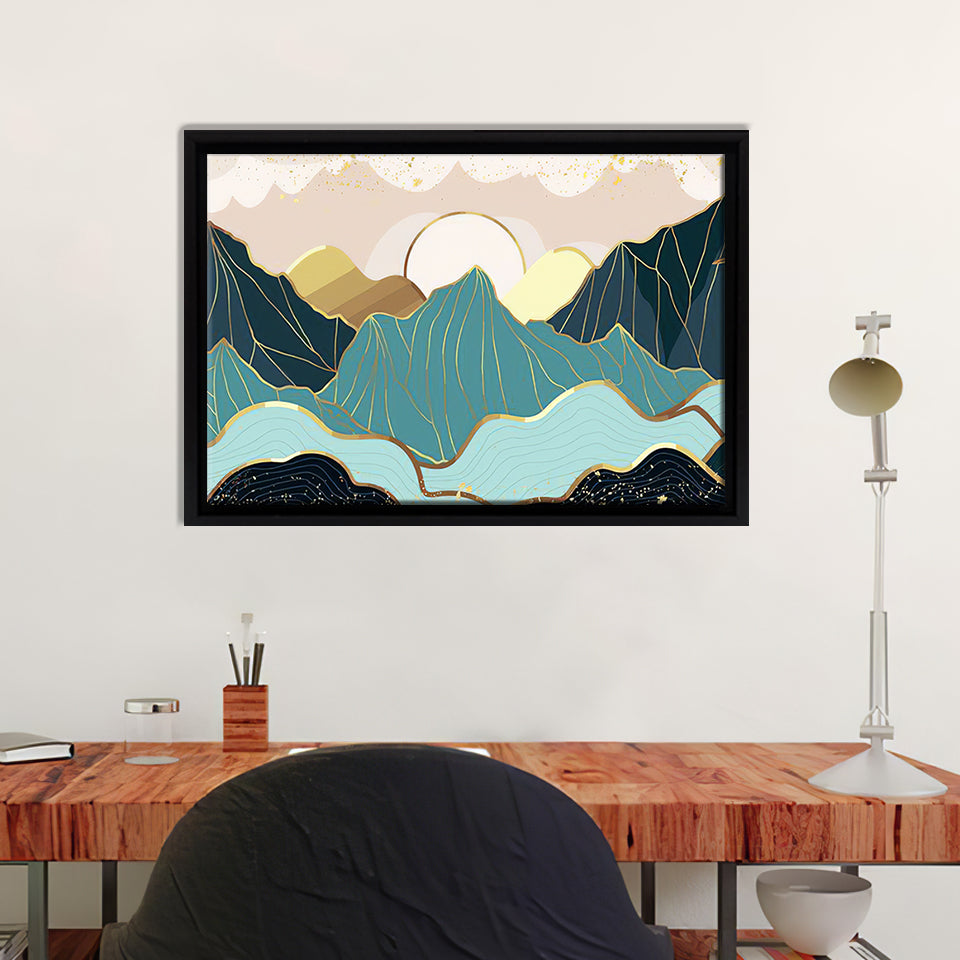Nordic Sunrise Canvas Wall Art - Framed Art, Prints For Sale, Painting For Sale, Framed Canvas, Painting Canvas