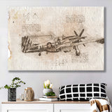 North American P 51D Mustang Canvas Prints Wall Art - Painting Canvas, Painting Prints, Wall Home Decor, Prints for Sale