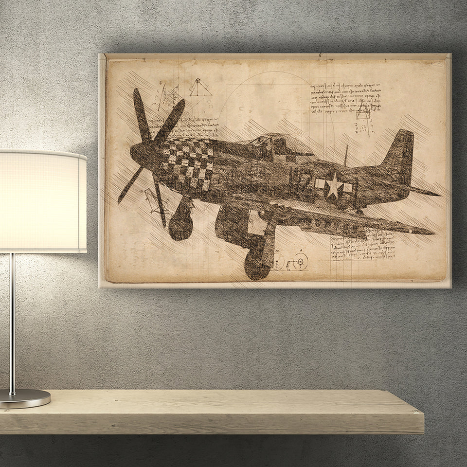 North American F 100 Super Sabre Canvas Prints Wall Art - Painting Canvas, Painting Prints, Wall Home Decor, Prints for Sale