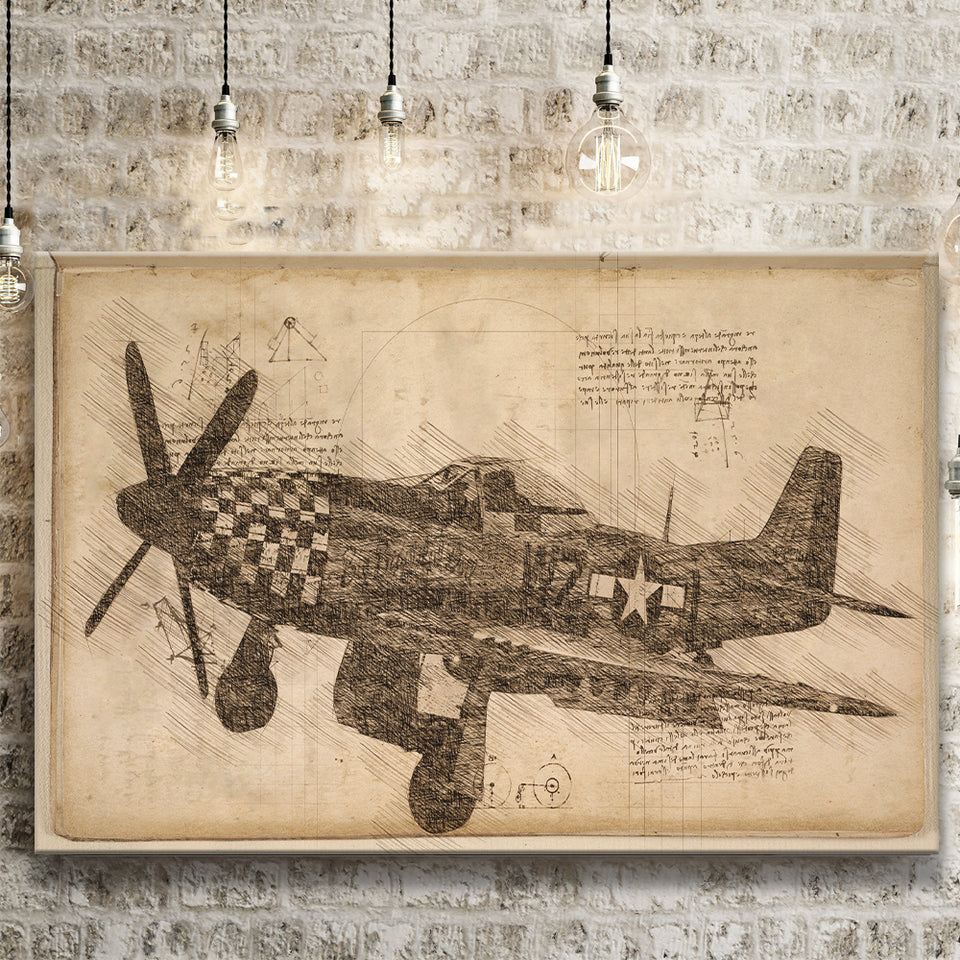 North American F 100 Super Sabre Canvas Prints Wall Art - Painting Canvas, Painting Prints, Wall Home Decor, Prints for Sale