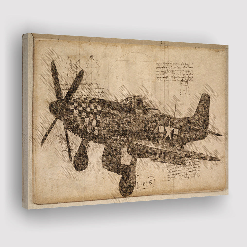 North American F 100 Super Sabre Canvas Prints Wall Art - Painting Canvas, Painting Prints, Wall Home Decor, Prints for Sale