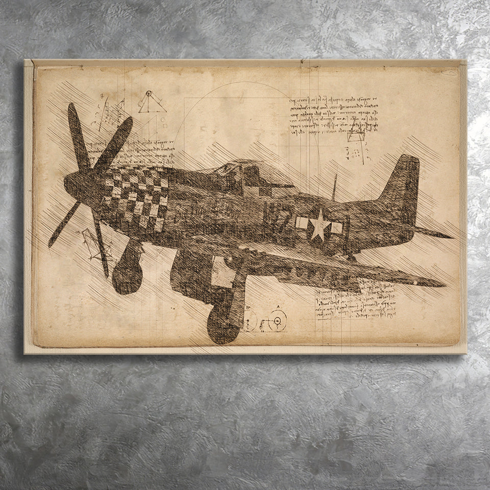 North American F 100 Super Sabre Canvas Prints Wall Art - Painting Canvas, Painting Prints, Wall Home Decor, Prints for Sale
