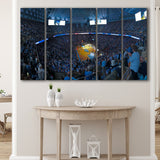 North Carolina Stadium Canvas Prints Dean E Smith Center Wall,Multi Panels B,Sport Stadium Art Prints, Fan Gift