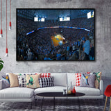 North Carolina Stadium Framed Canvas Prints Dean E Smith Center Wall,Sport Stadium Art Prints, Fan Gift