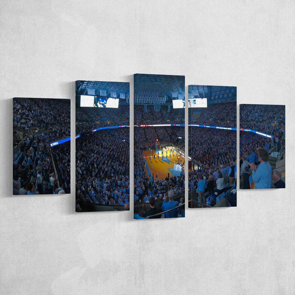 North Carolina Stadium Canvas Prints Dean E Smith Center Wall,Multi Panels,Sport Stadium Art Prints, Fan Gift