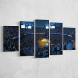 North Carolina Stadium Canvas Prints Dean E Smith Center Wall,Multi Panels,Sport Stadium Art Prints, Fan Gift
