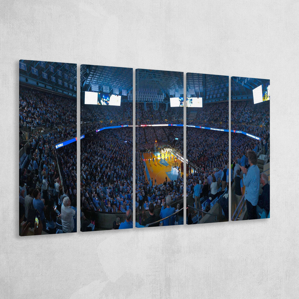 North Carolina Stadium Canvas Prints Dean E Smith Center Wall,Multi Panels B,Sport Stadium Art Prints, Fan Gift