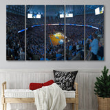North Carolina Stadium Canvas Prints Dean E Smith Center Wall,Multi Panels B,Sport Stadium Art Prints, Fan Gift