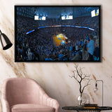 North Carolina Stadium Framed Canvas Prints Dean E Smith Center Wall,Sport Stadium Art Prints, Fan Gift