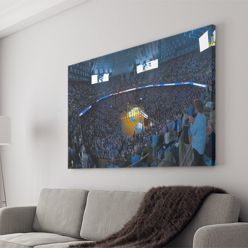 North Carolina Stadium Canvas Prints Dean E Smith Center Wall,Sport Stadium Art Prints, Fan Gift, Wall Decor