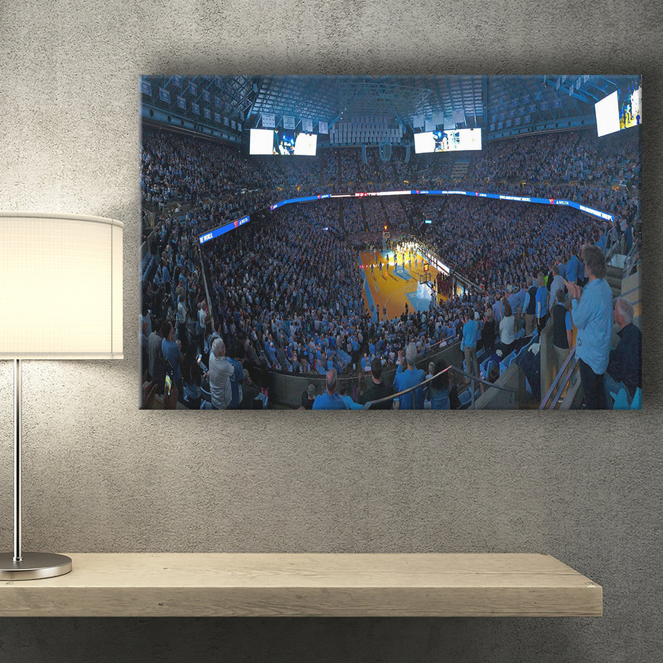 North Carolina Stadium Canvas Prints Dean E Smith Center Wall,Sport Stadium Art Prints, Fan Gift, Wall Decor