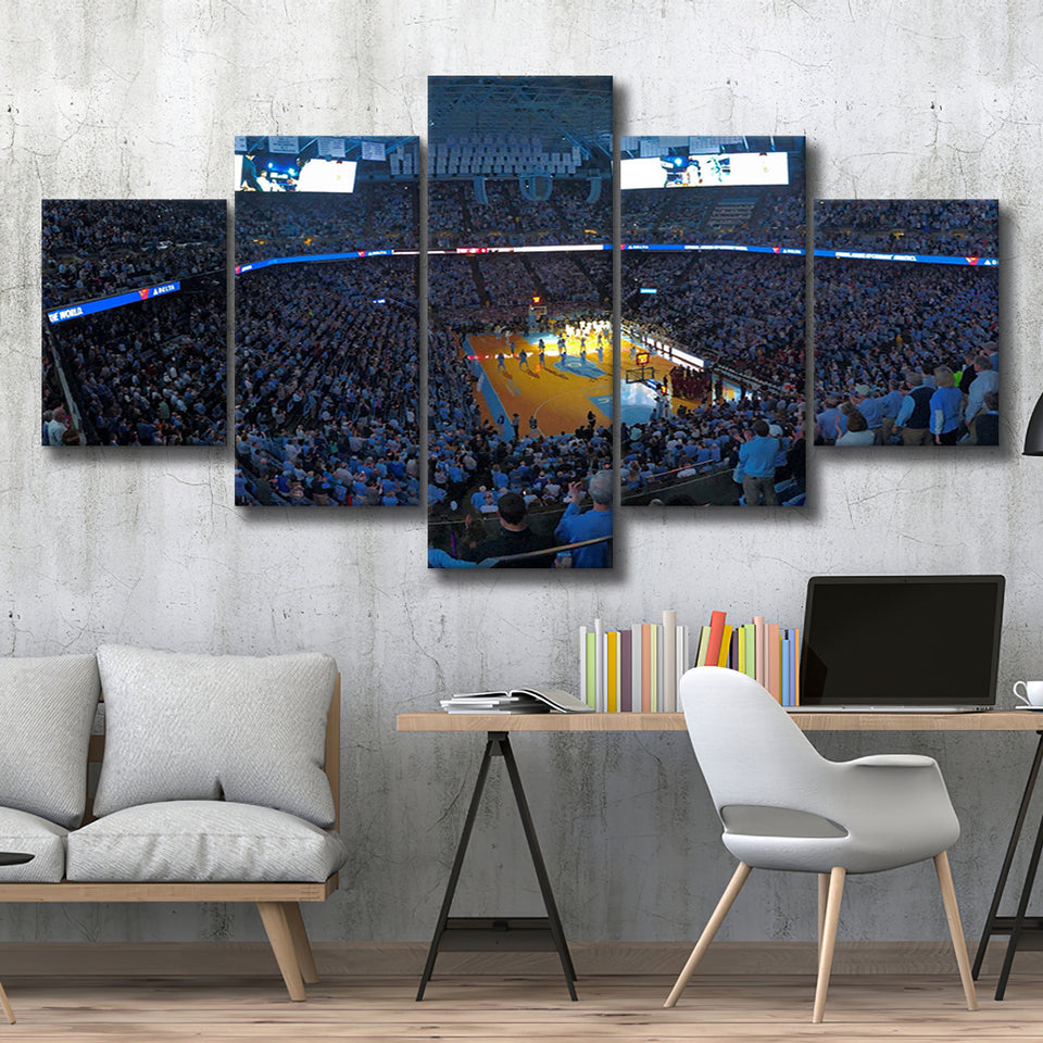 North Carolina Tar Heels Stadium Canvas Prints Dean Smith Center,Multi Panels,Sport Stadium Art Prints, Fan Gift