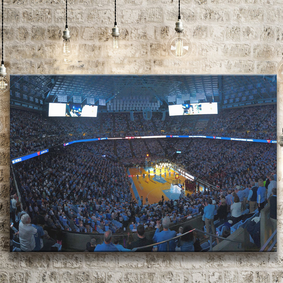 North Carolina Tar Heels Stadium Canvas Prints Dean Smith Center,Sport Stadium Art Prints, Fan Gift, Wall Decor