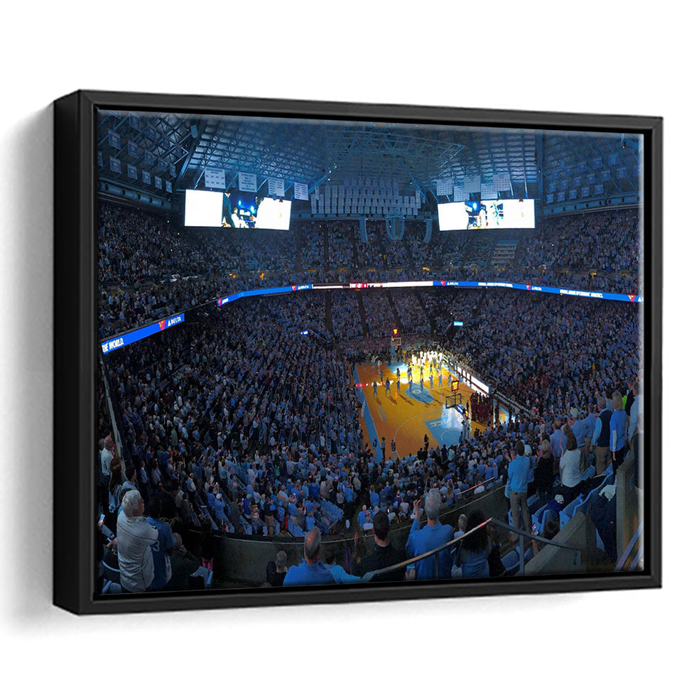 North Carolina Tar Heels Stadium Framed Canvas Prints Dean Smith Center,Sport Stadium Art Prints, Fan Gift