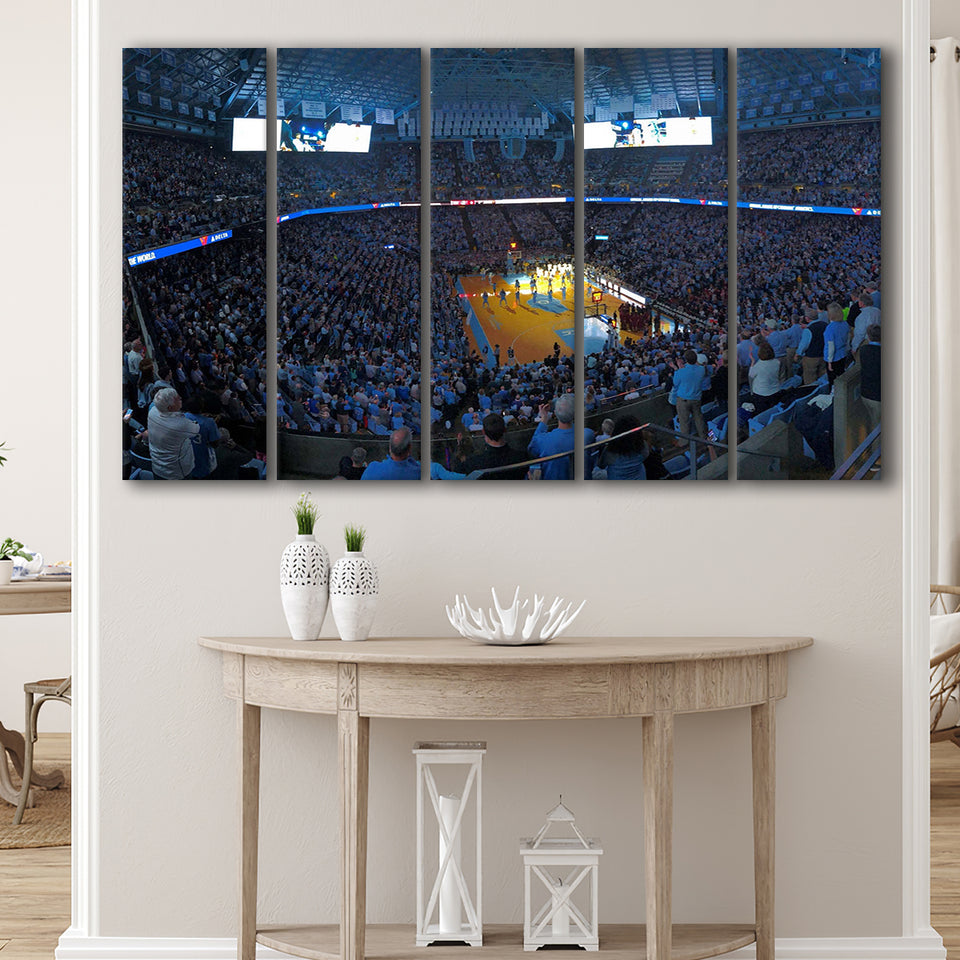North Carolina Tar Heels Stadium Canvas Prints Dean Smith Center,Multi Panels B,Sport Stadium Art Prints, Fan Gift